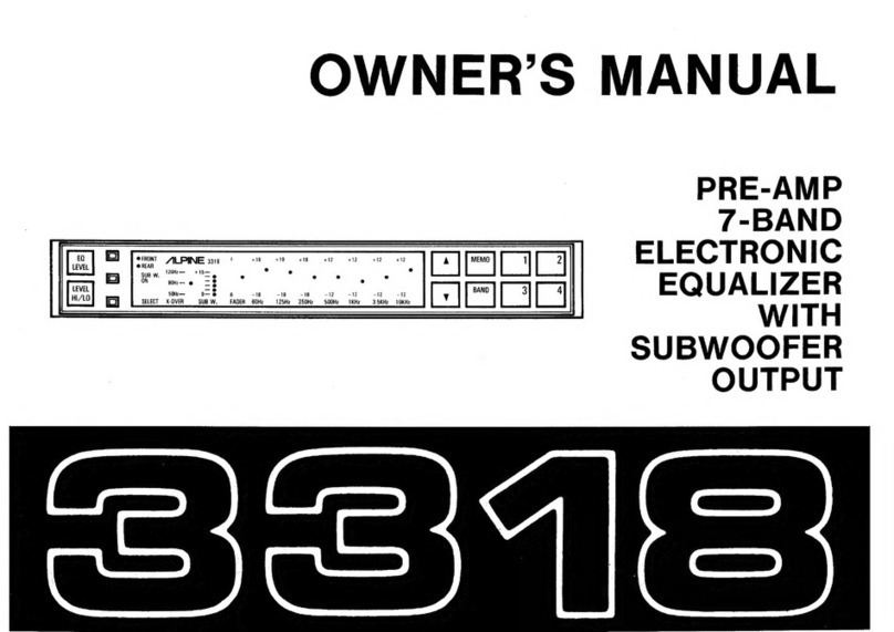 Alpine 3318 User manual