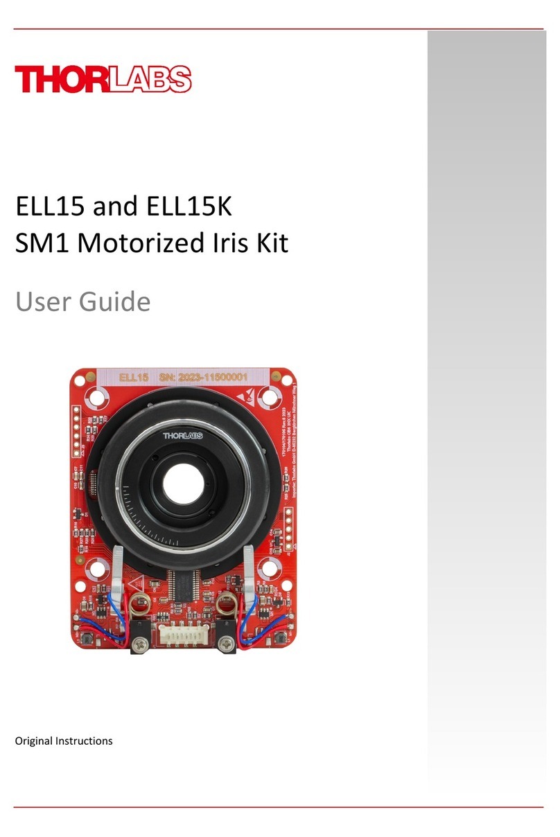 THORLABS ELL15 User manual