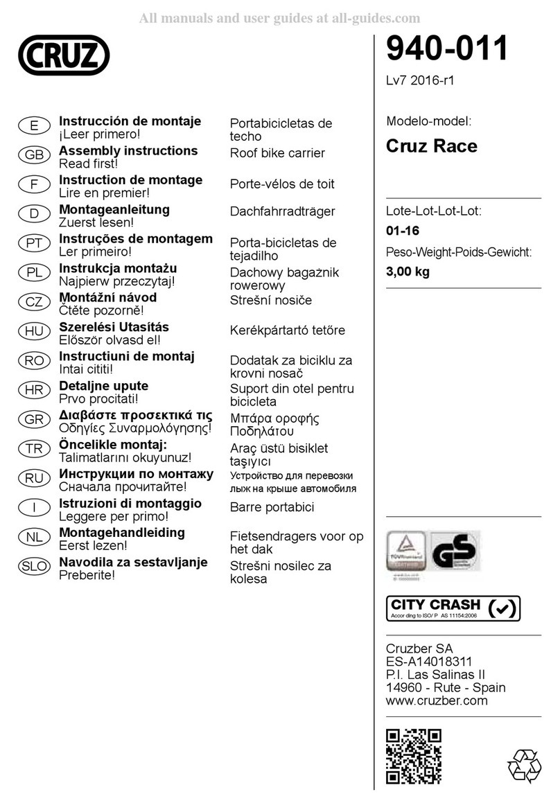Cruz Race 940-011 Assembly instructions