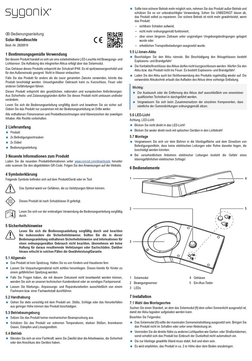 Sygonix 2826819 operating instructions