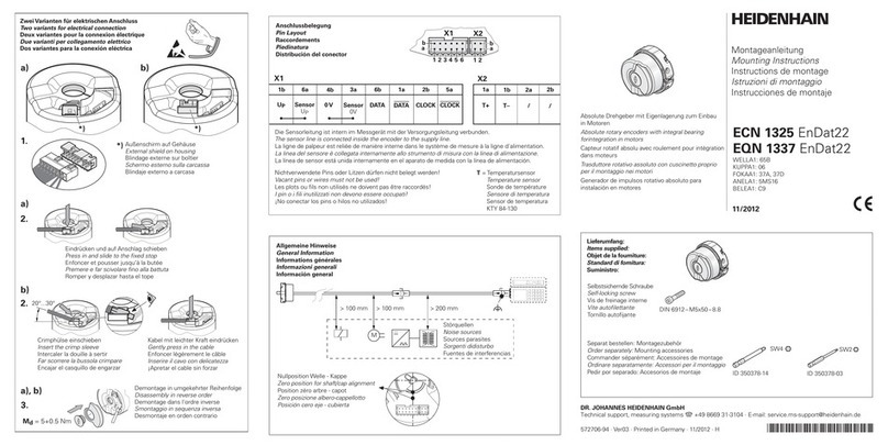 HEIDENHAIN ECN 1325 EnDat22 User manual