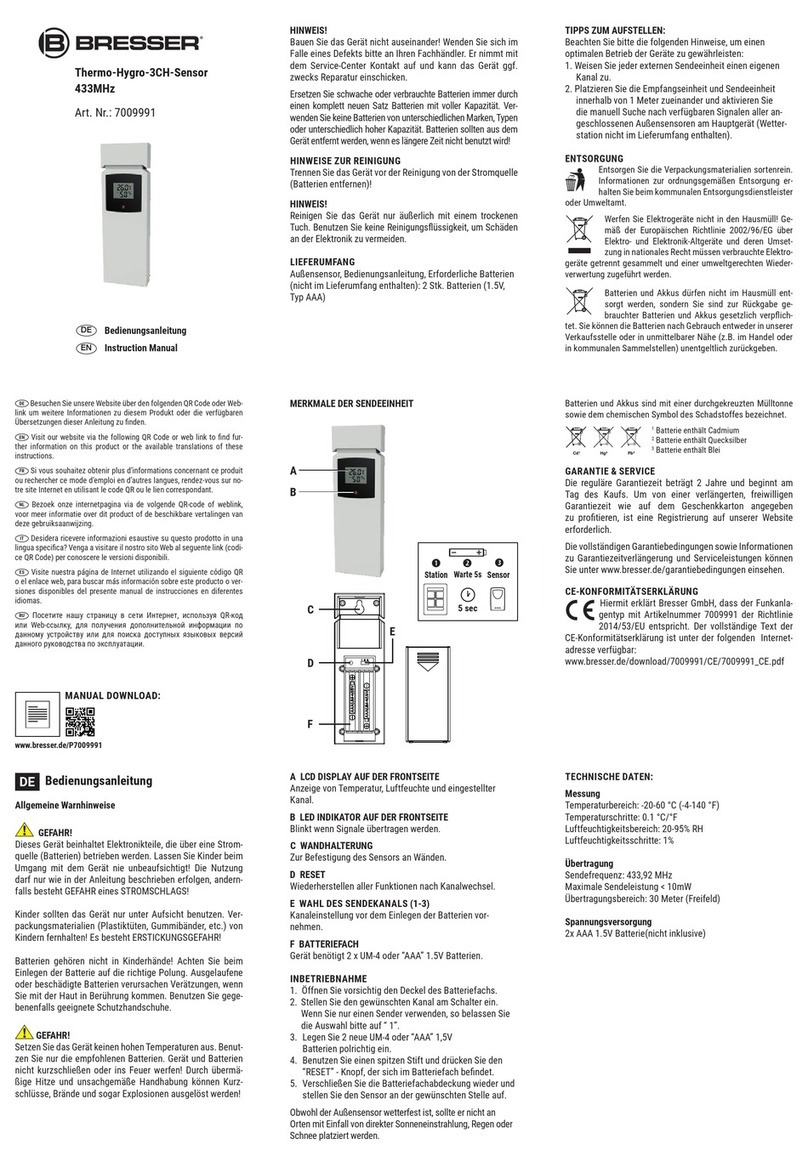 Bresser 7009991 User manual