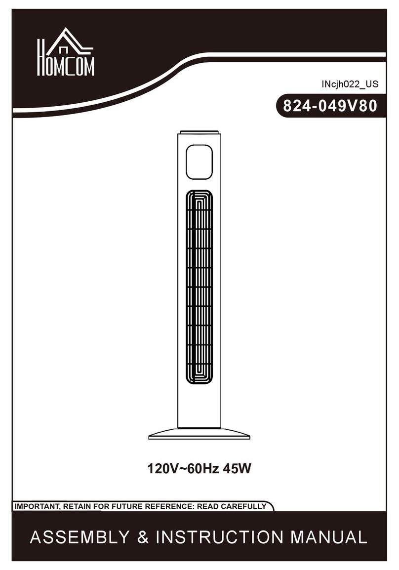 HOMCOM 824-049V80 Installation guide