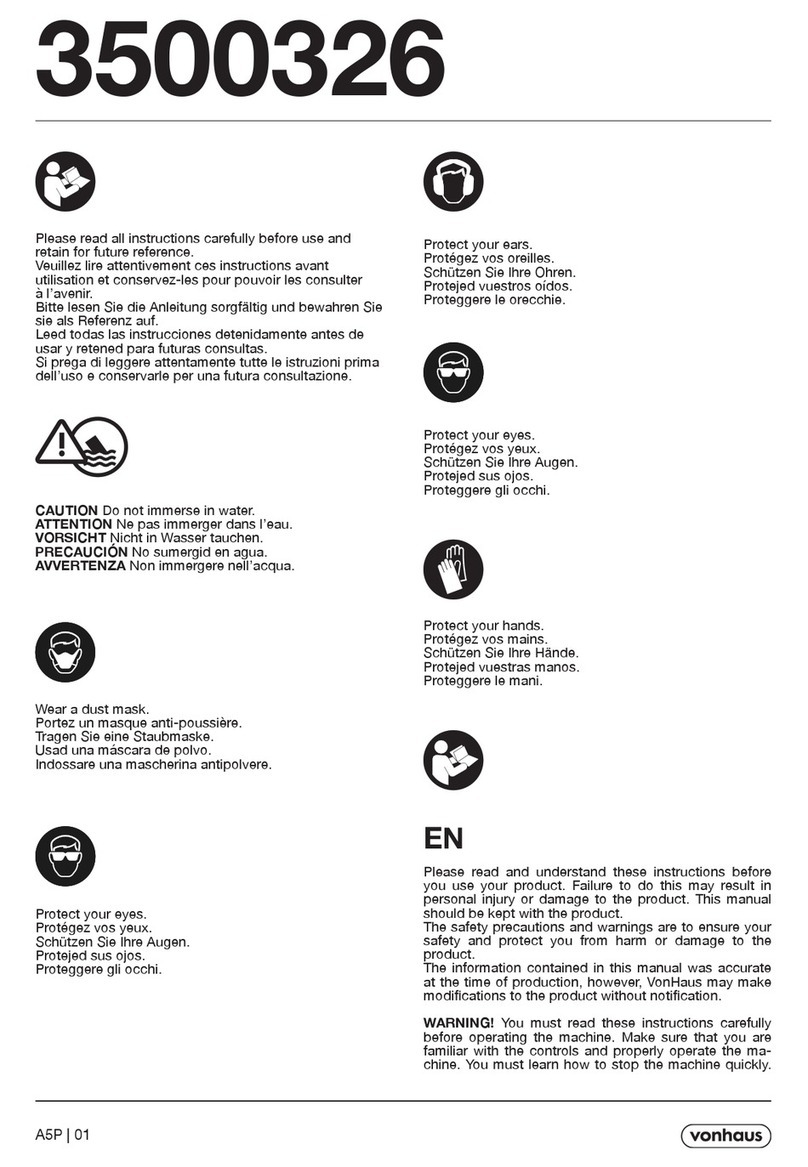 VonHaus 3500326 manual