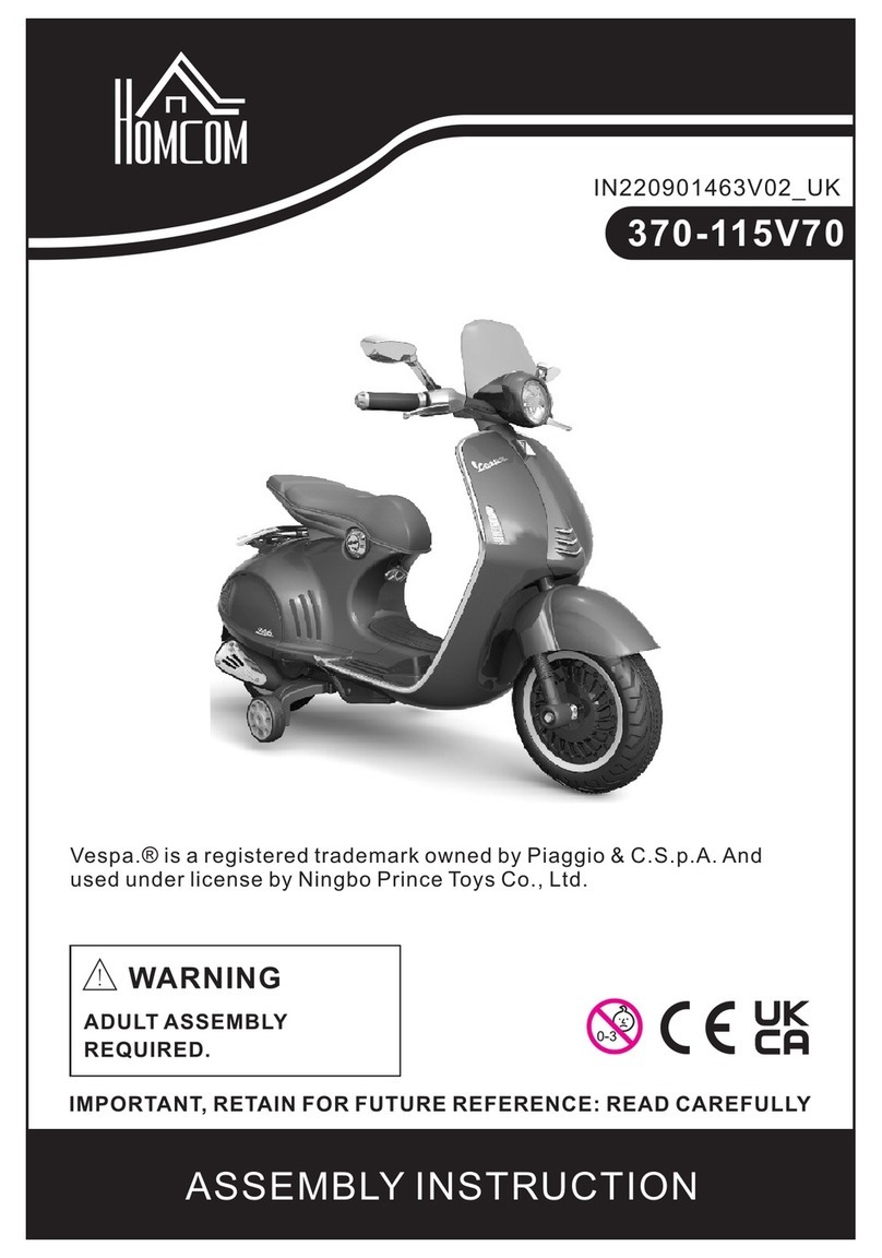 HOMCOM 370-115V70 Assembly instruction