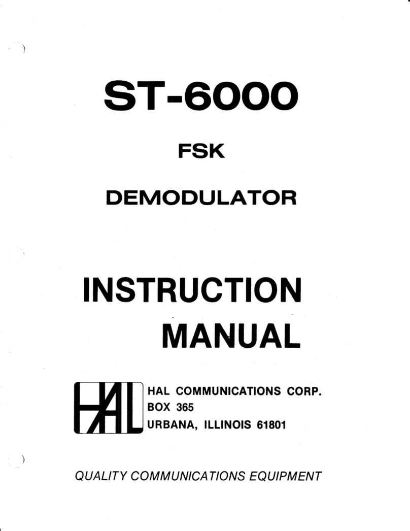 Hal Communications ST-6000 User manual