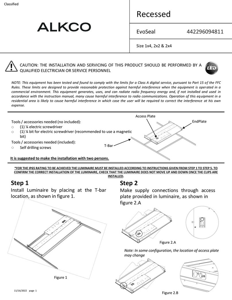 SIGNIFY Alkco EvoSeal 442296094811 instruction sheet