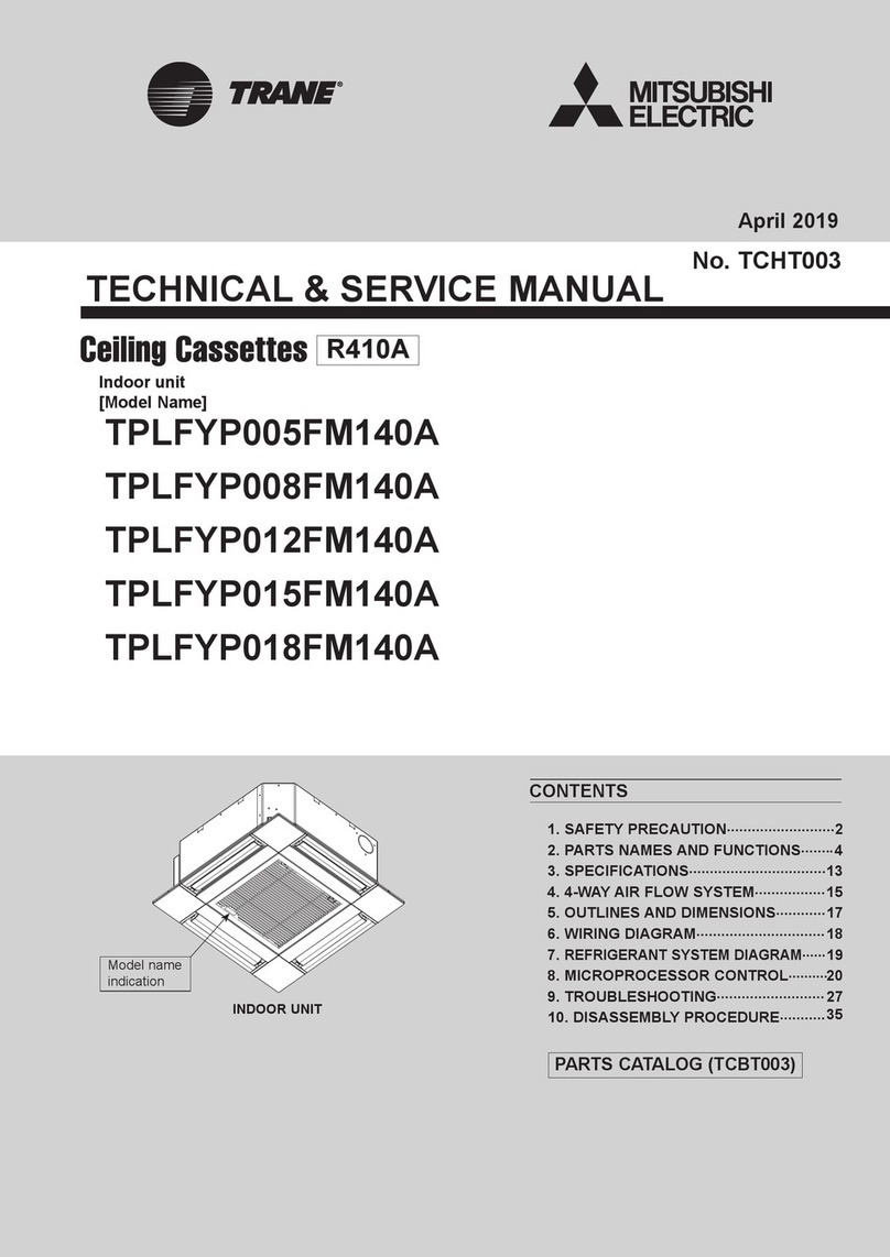 Mitsubishi Electric TRANE TPLFYP005FM140A Operating manual