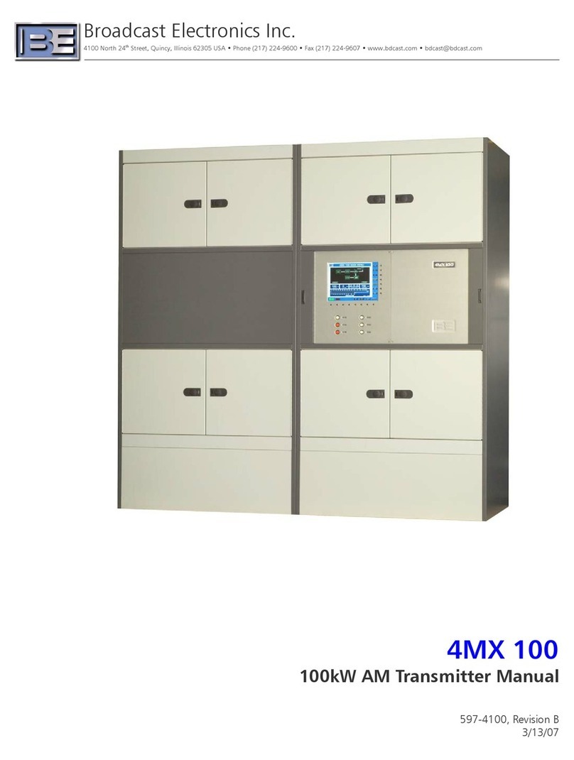 Broadcast Electronics 4MX 100 manual