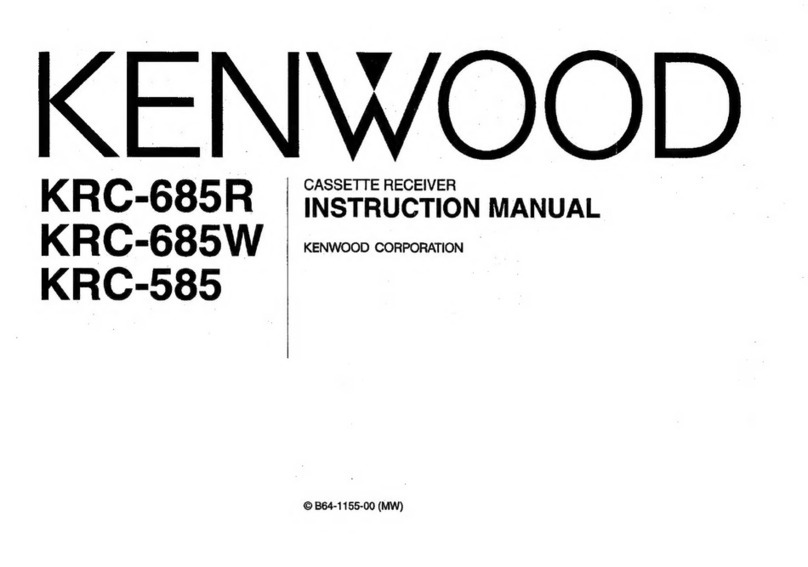 Kenwood KRC-685R User manual