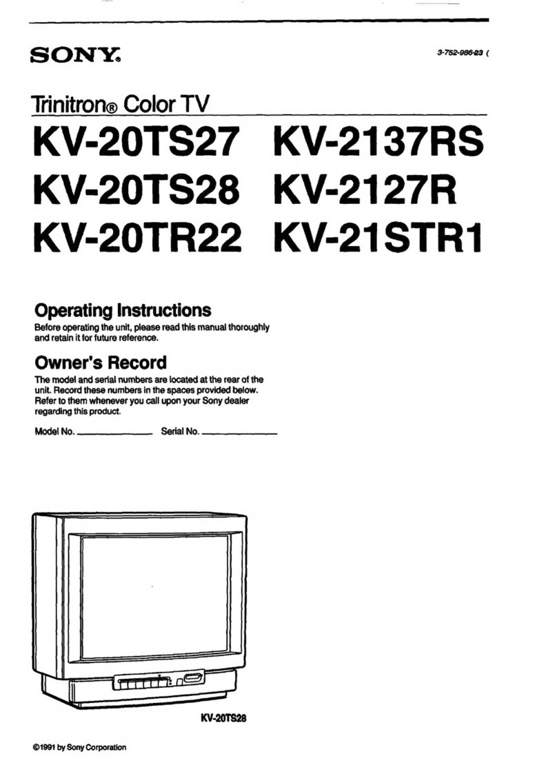 Sony KV-20TS27 User manual