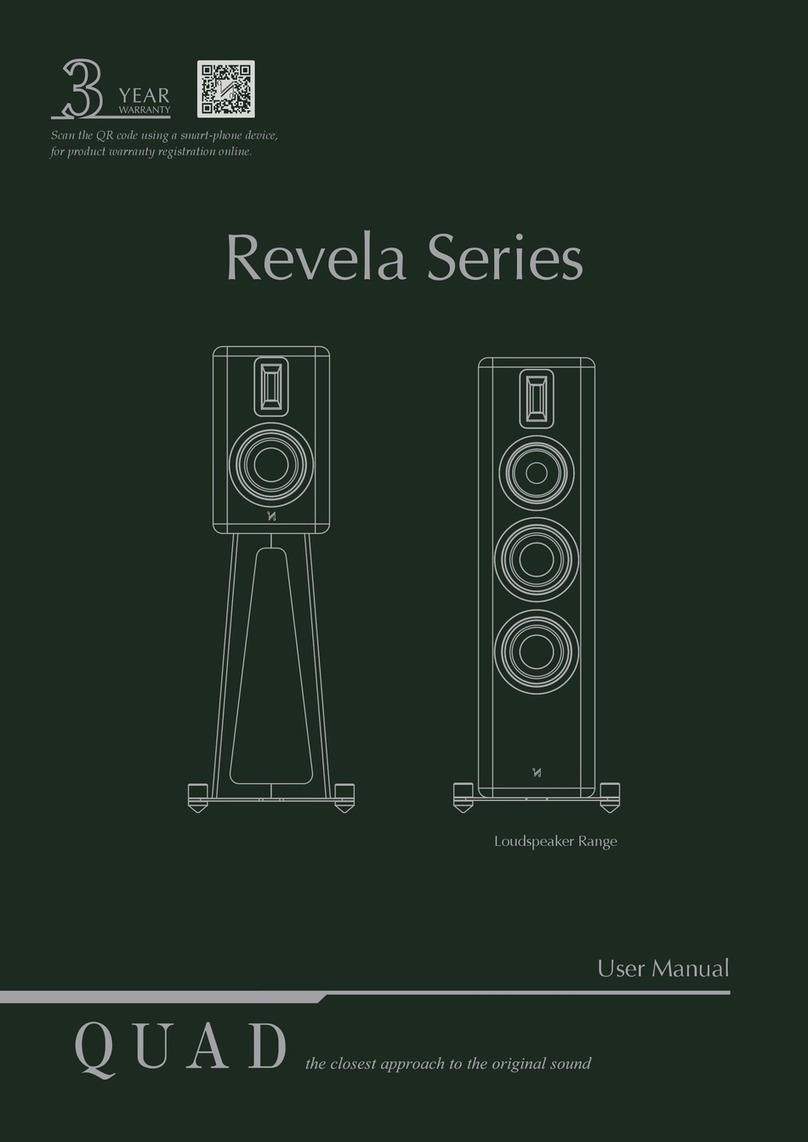QUAD Revela Series User manual QUAD Revela Series User manual