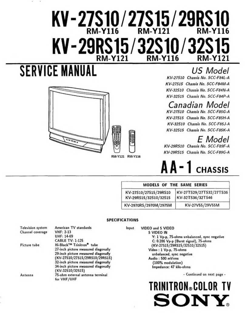 Sony KV-27S10 User manual Sony KV-27S10 User manual