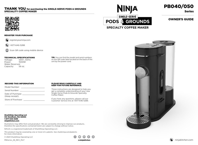 Ninja PODS & GROUNDS PB040 Series owner's guide