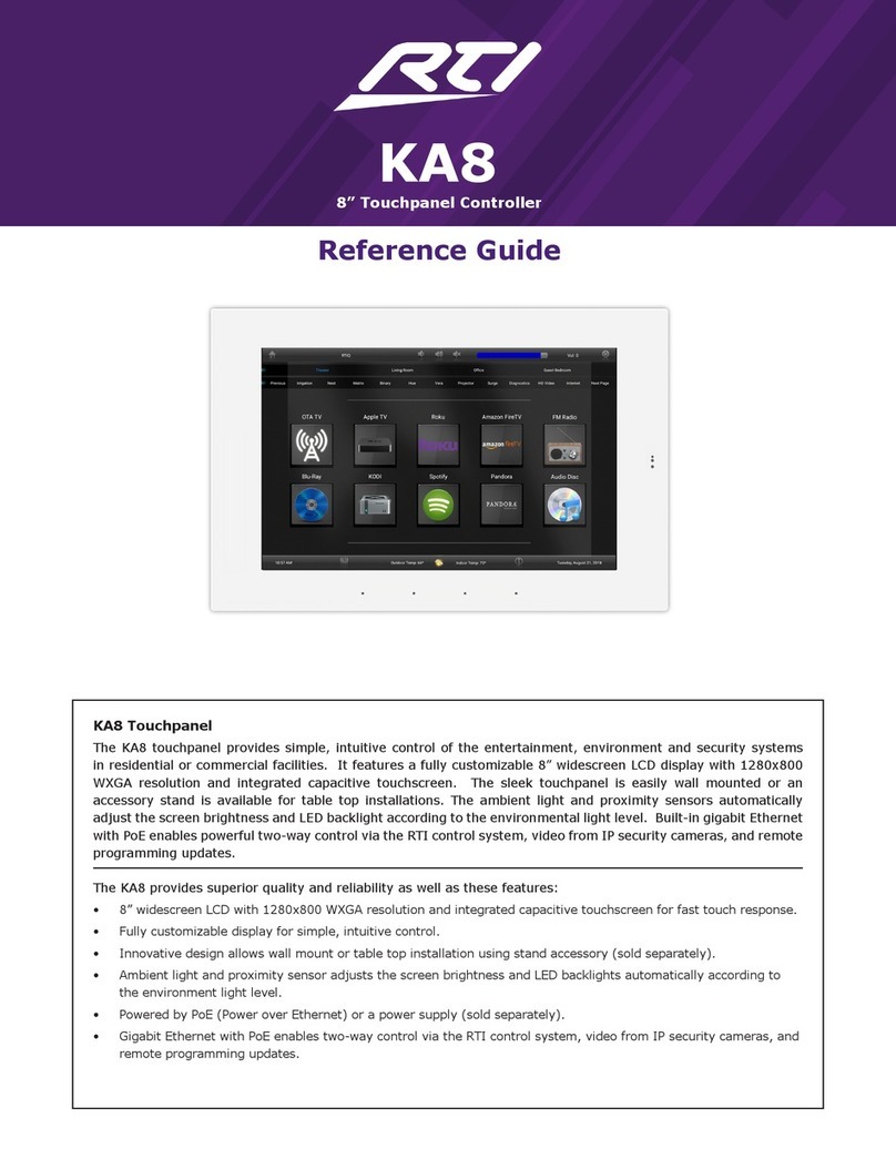RTI KA8 reference guide