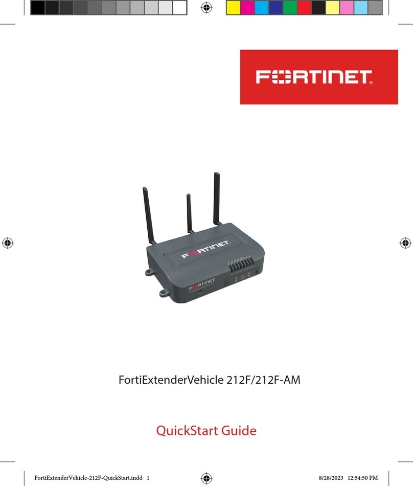 Fortinet FortiExtenderVehicle 212F User manual