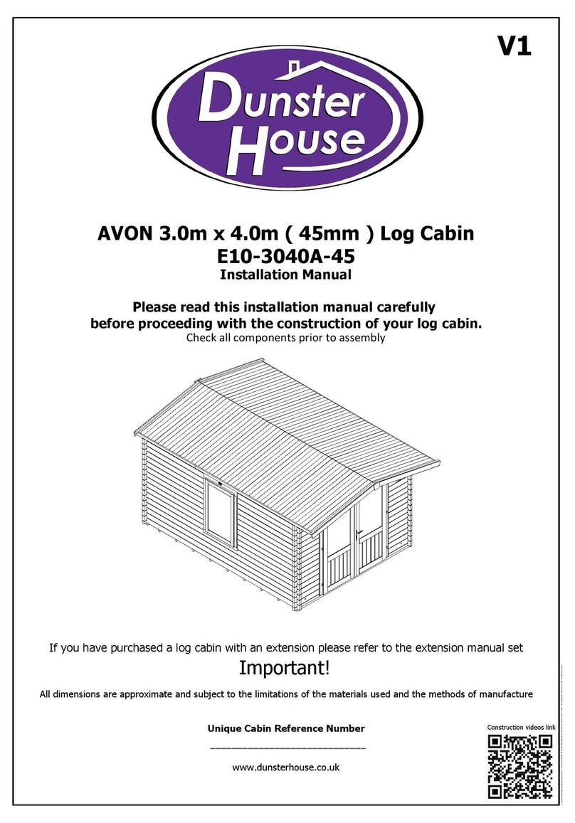 Dunster House AVON E10-3040A-45 installation manual Dunster House AVON E10-3040A-45 installation manual
