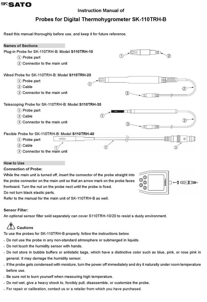 SATO S110TRH-10 instruction manual