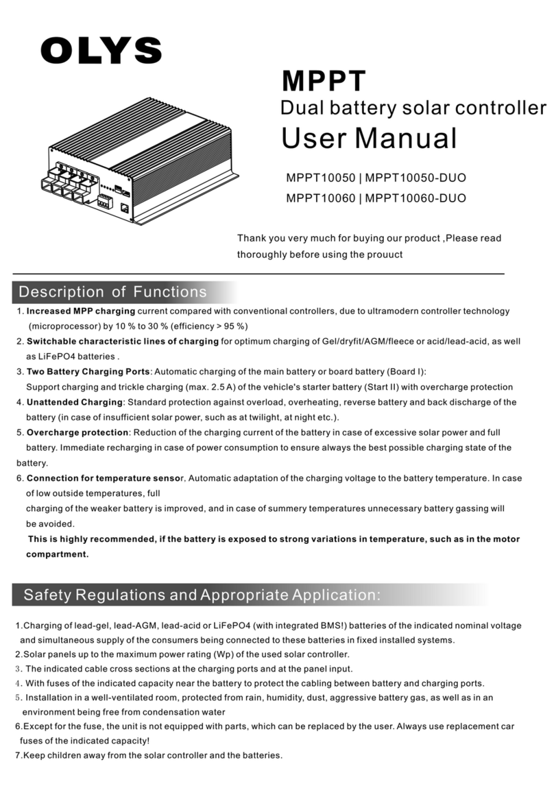 OLYS MPPT10050 User manual