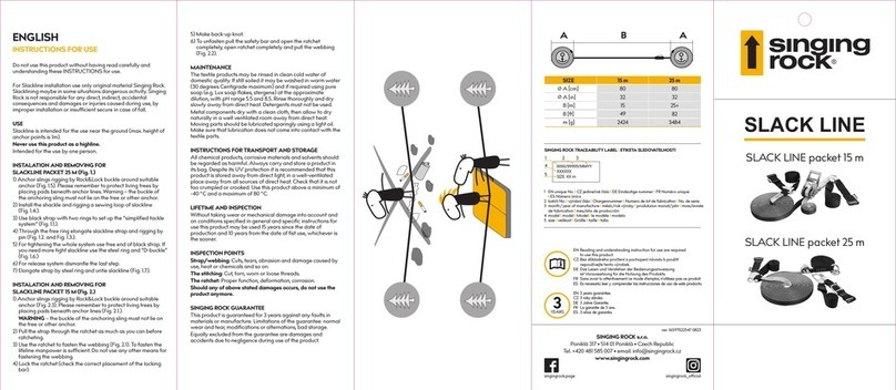 Singing rock SLACK LINE User manual
