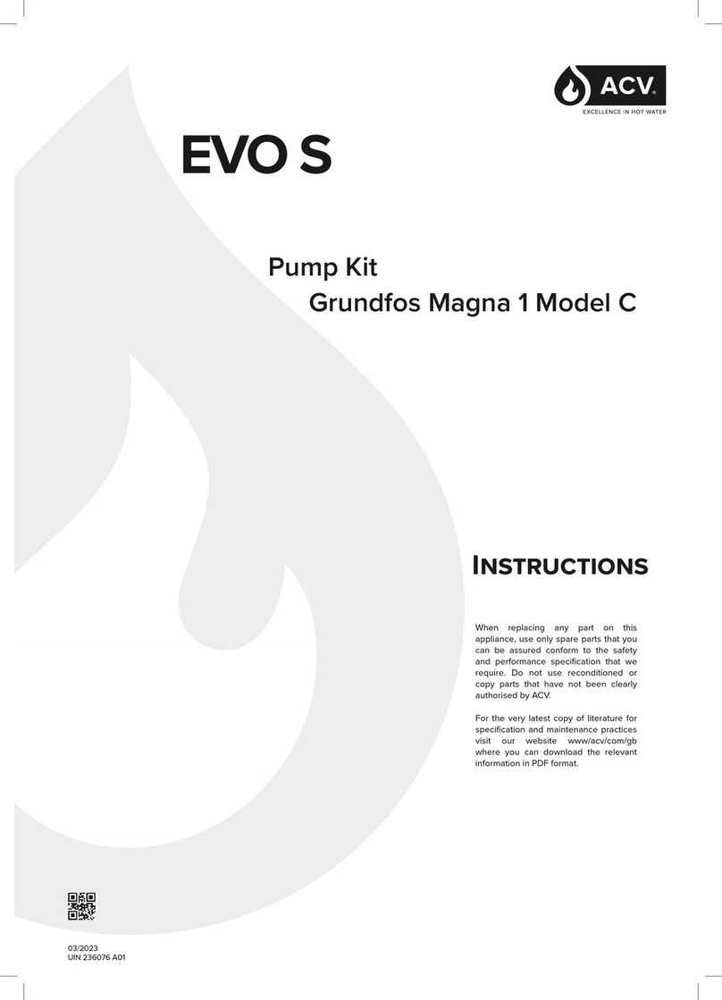 ACV EVO S Grundfos Magna 1 C instructions