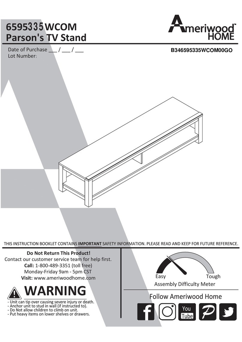 Ameriwood HOME Parson's 6595335WCOM User manual