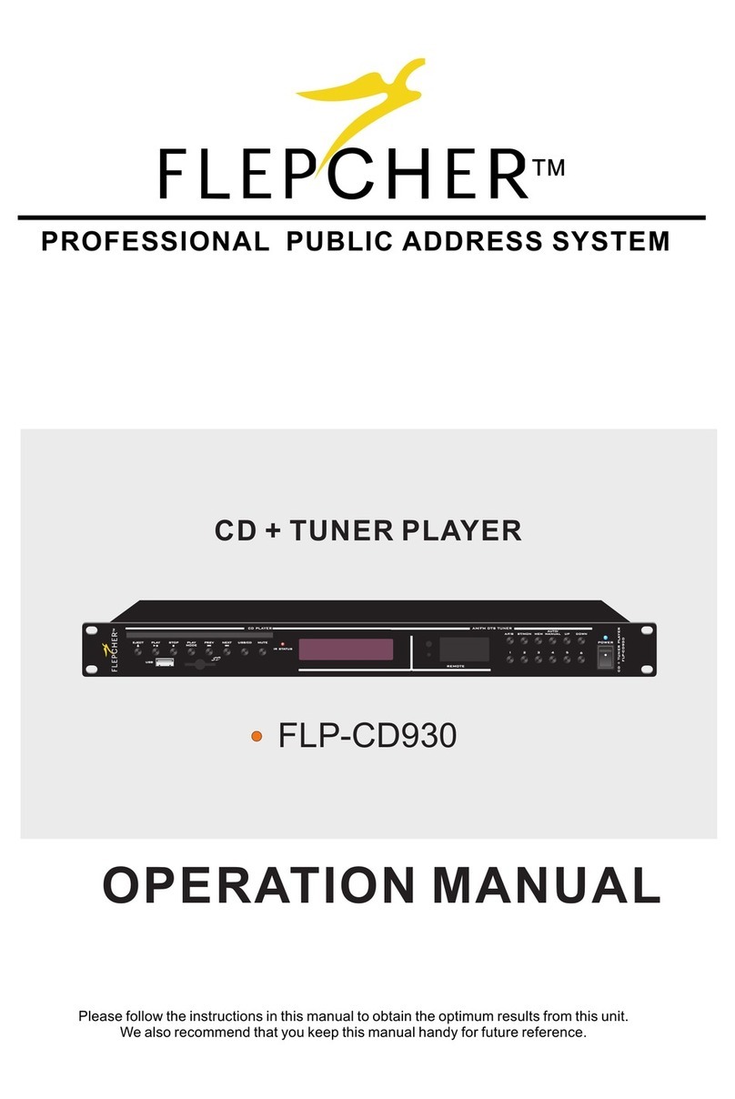 Flepcher FLP-CD-930 Operation manual