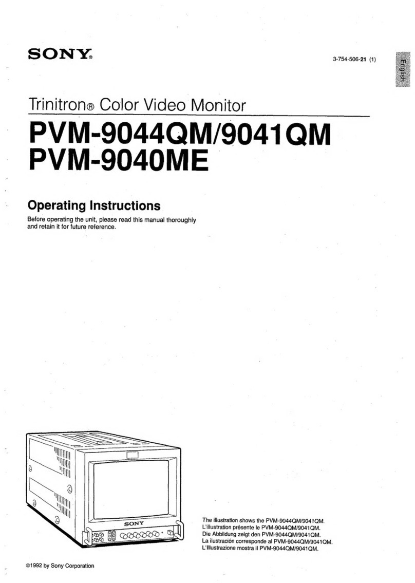 Sony Trinitron PVM-9044QM User manual