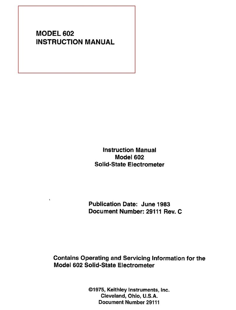 Keithley 602 User manual