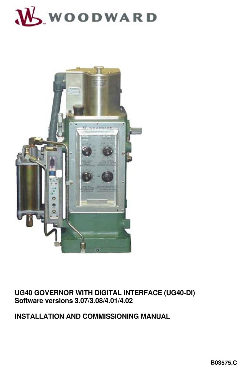 Woodward UG40 Installation and commissioning manual