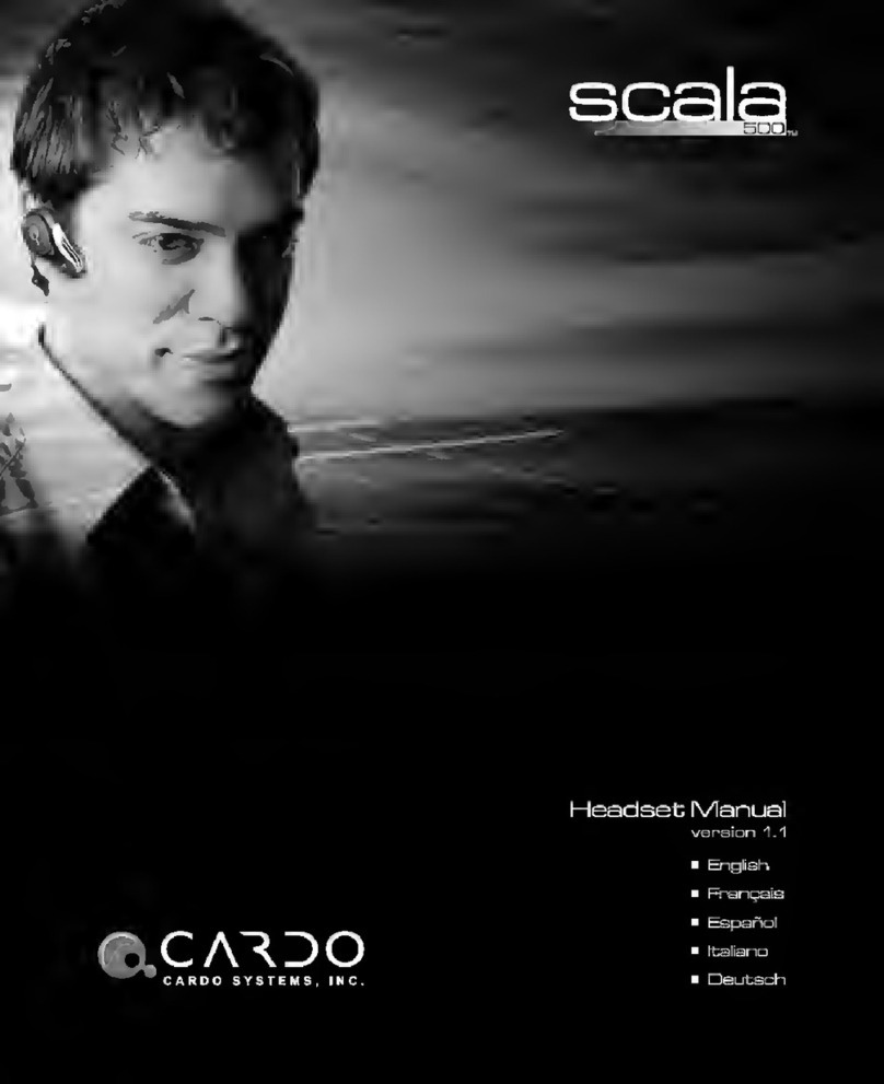 Cardo Systems Scala 500 User manual