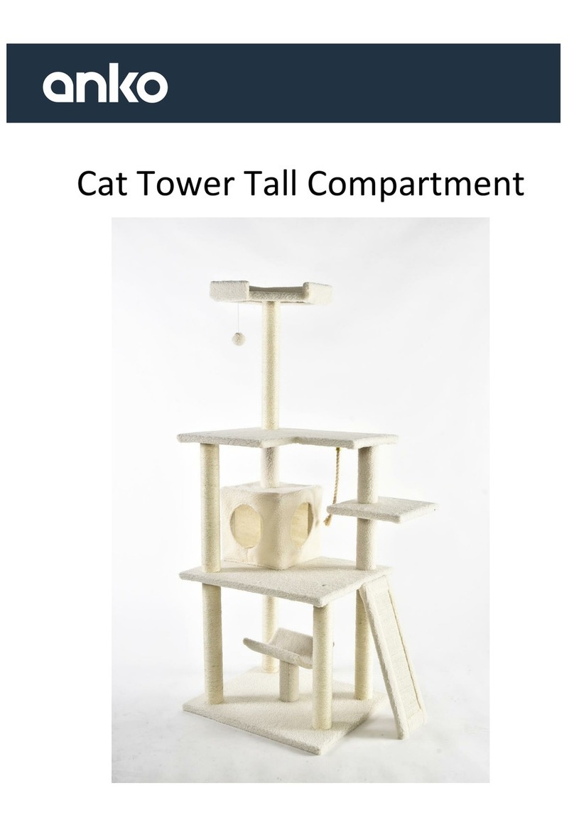 anko Cat Tower Tall Compartment quick start guide