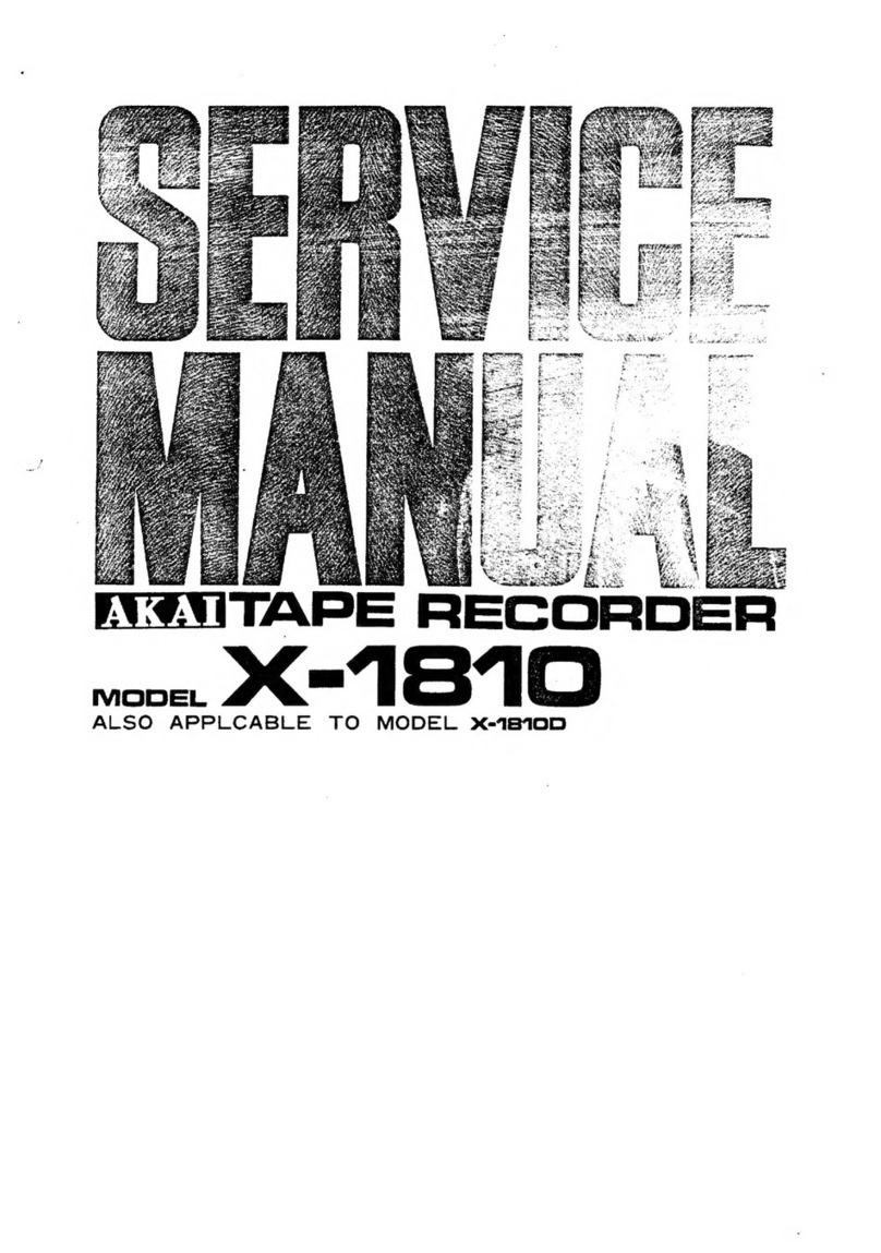 Akai X-1810 User manual