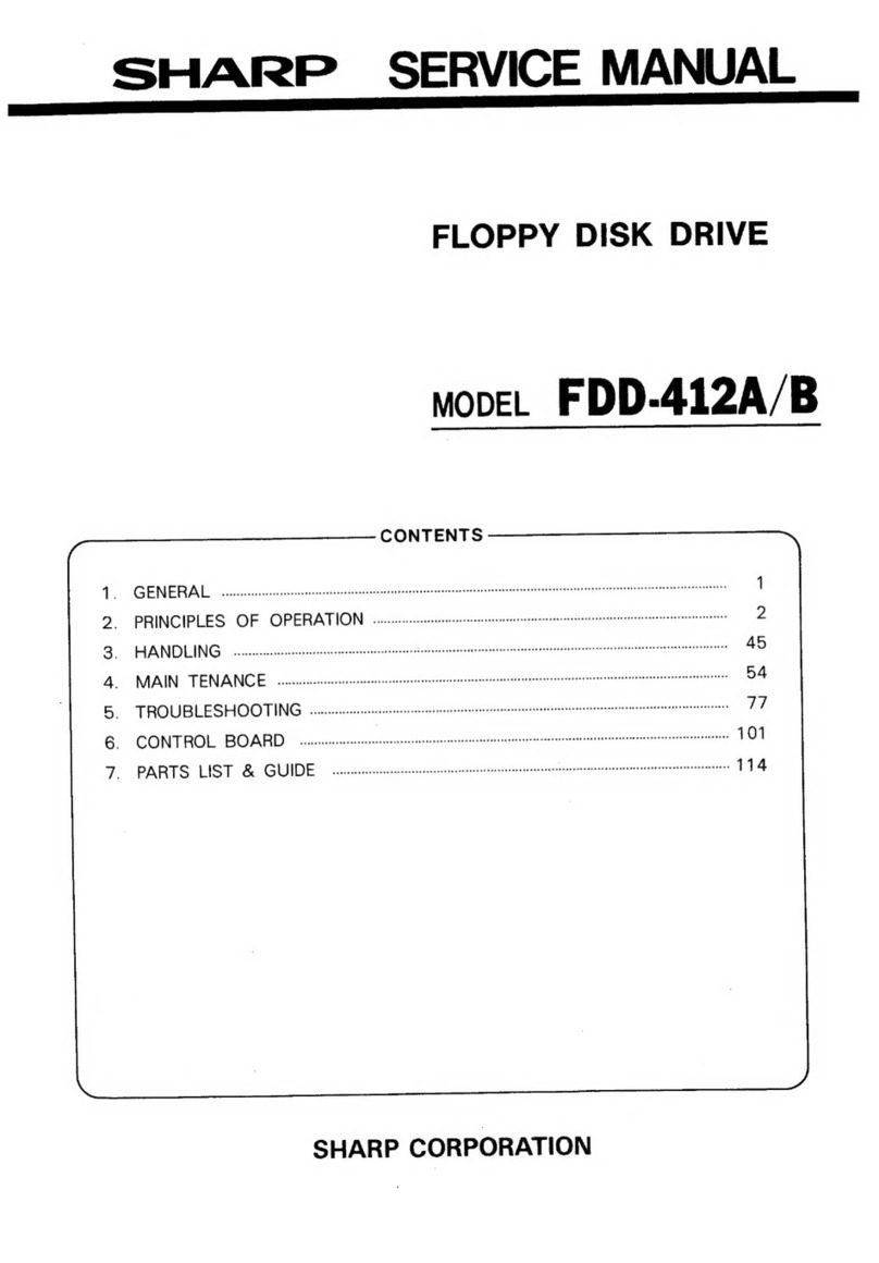 Sharp FDD-412A User manual