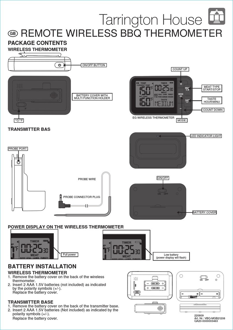 Tarrington House VBQ-MGB21208 manual