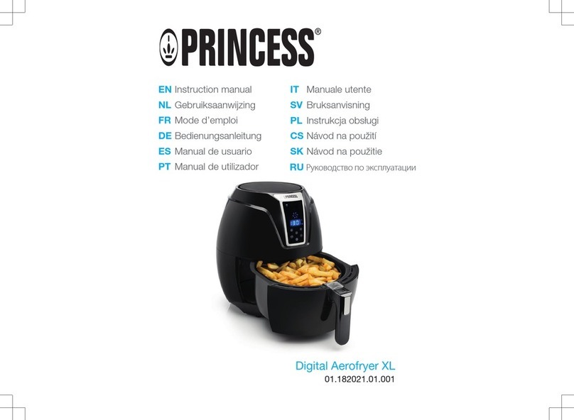 Princess Aerofryer XL instruction manual
