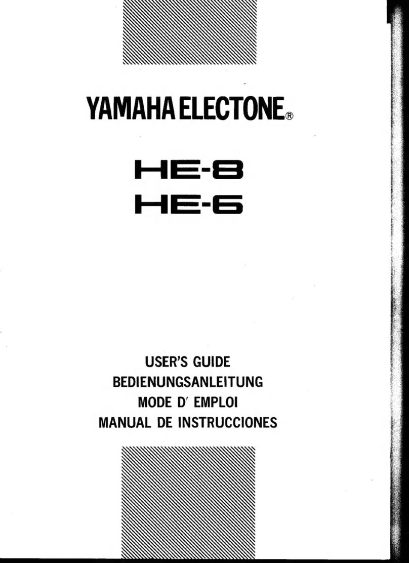 Yamaha HE-8 User manual