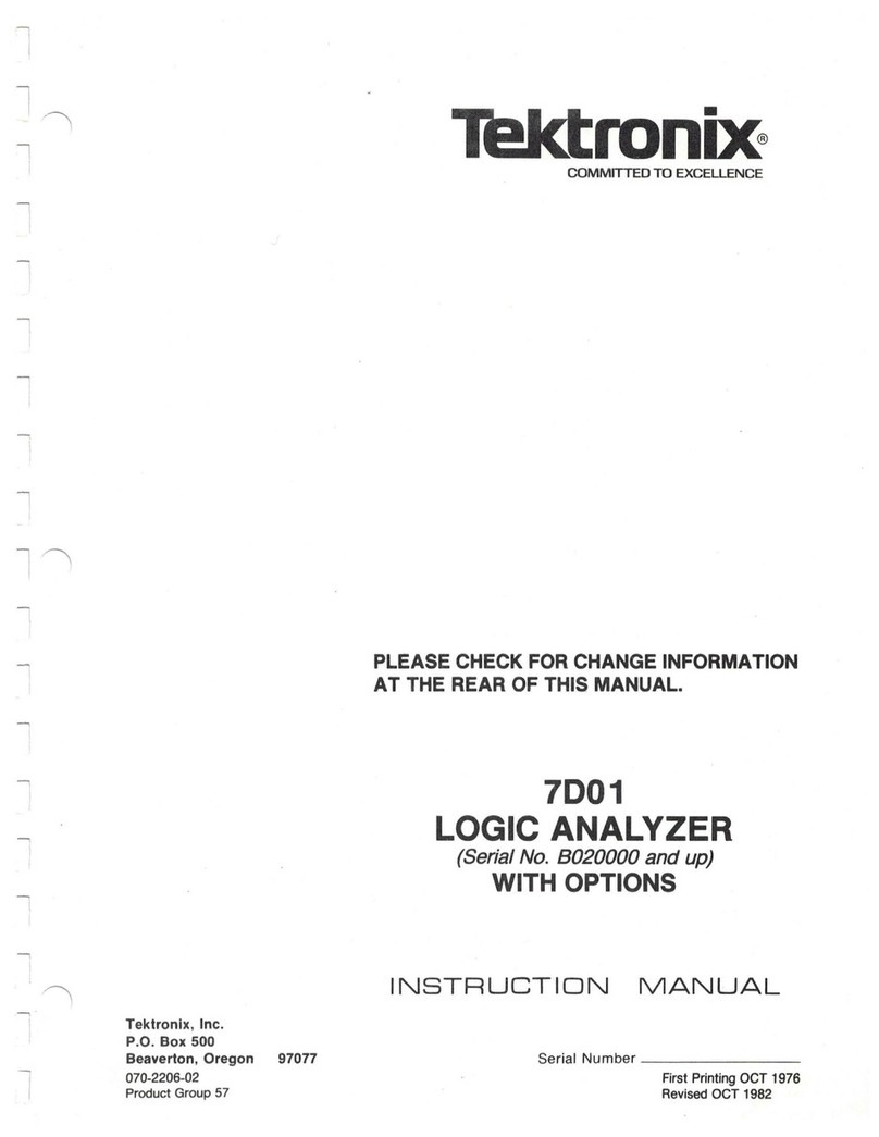 Tektronix 7D01 instruction manual