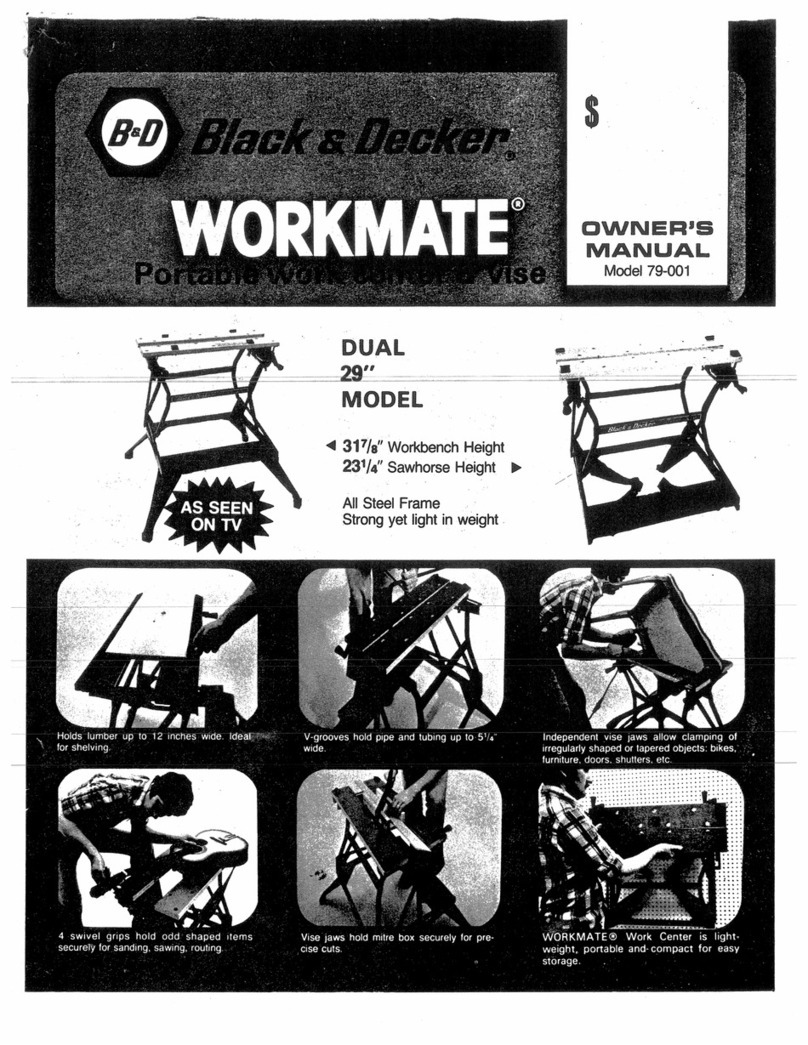 Black & Decker WORKMATE 79-001 User manual Black & Decker WORKMATE 79-001 User manual