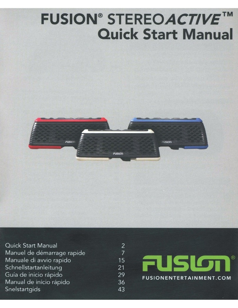 Fusion STEREOACTIVE Instruction manual Fusion STEREOACTIVE Instruction manual