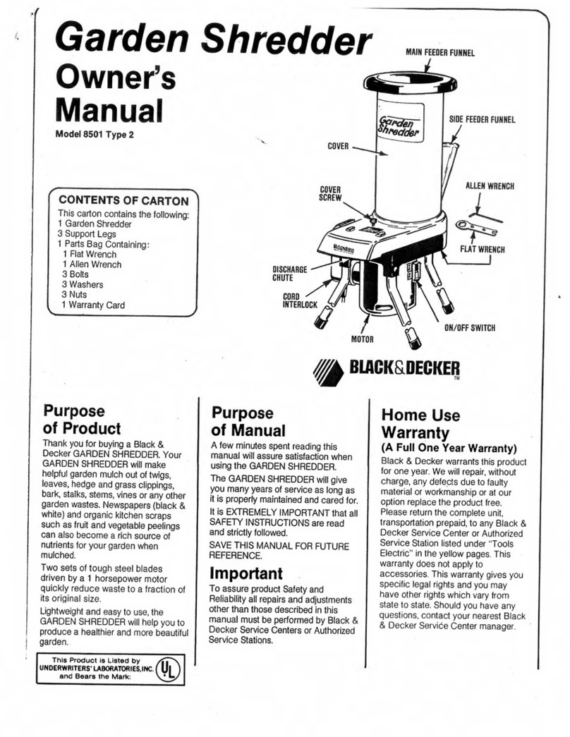Black & Decker 8501 User manual