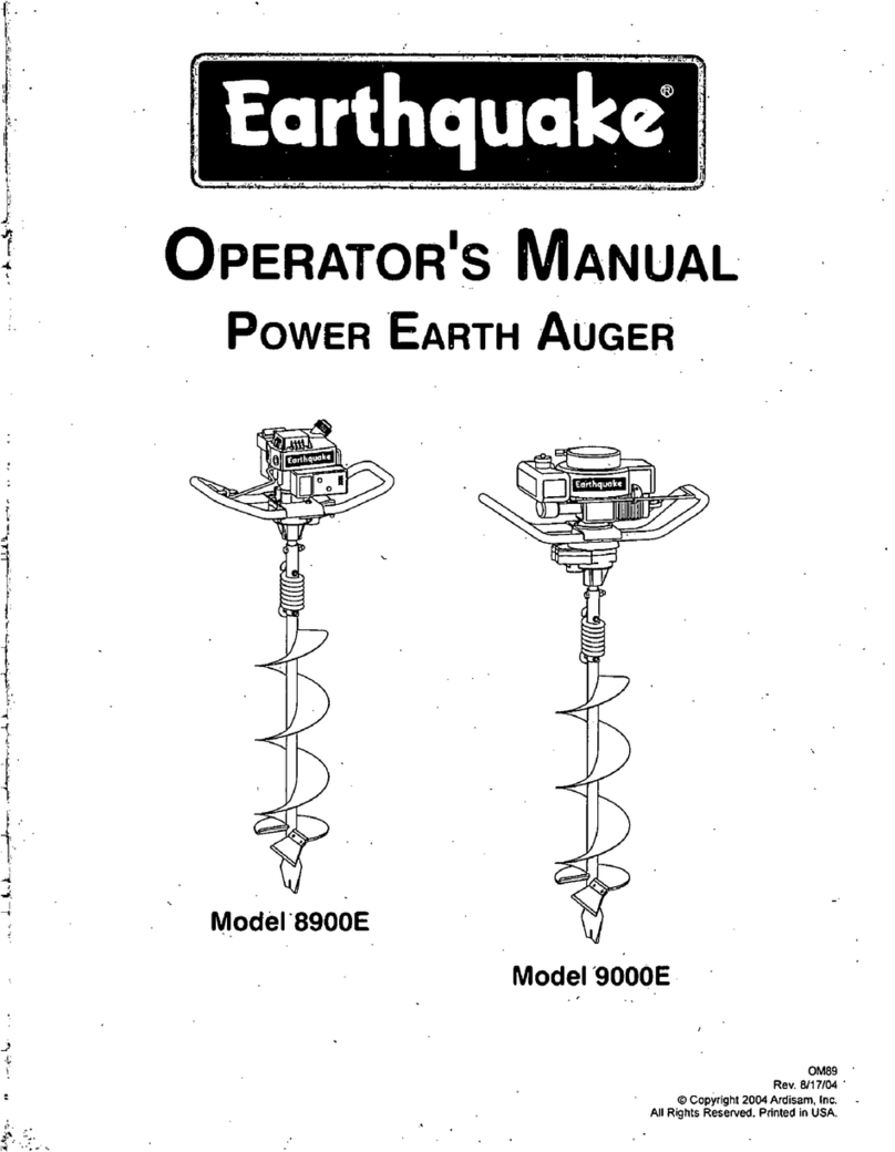 EarthQuake 8900E Operator's manual