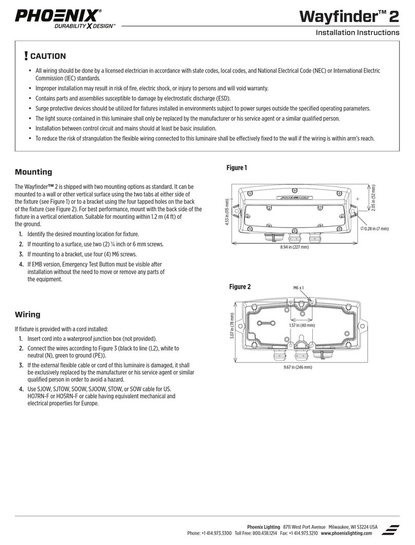 Phoenix DURABILITY X DESIGN Wayfinder 2 installation instructions Phoenix DURABILITY X DESIGN Wayfinder 2 installation instructions