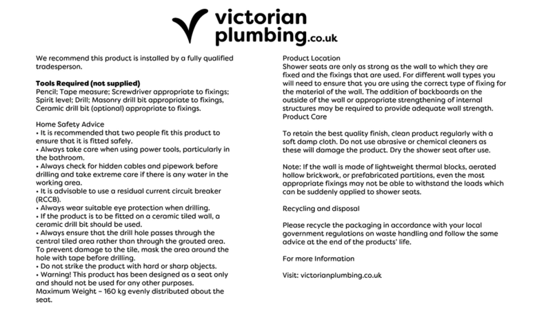 Victorian Plumbing Milton WSSL1 manual Victorian Plumbing Milton WSSL1 manual