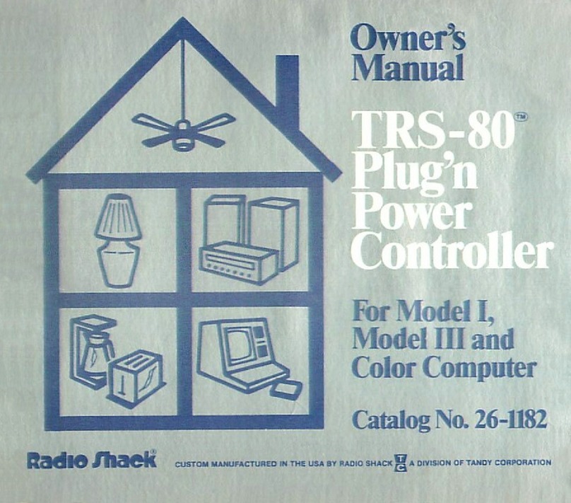 Radio Shack TRS-80 User manual