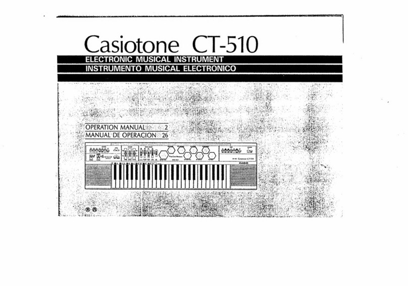 Casio Casiotone CTI-510 User manual