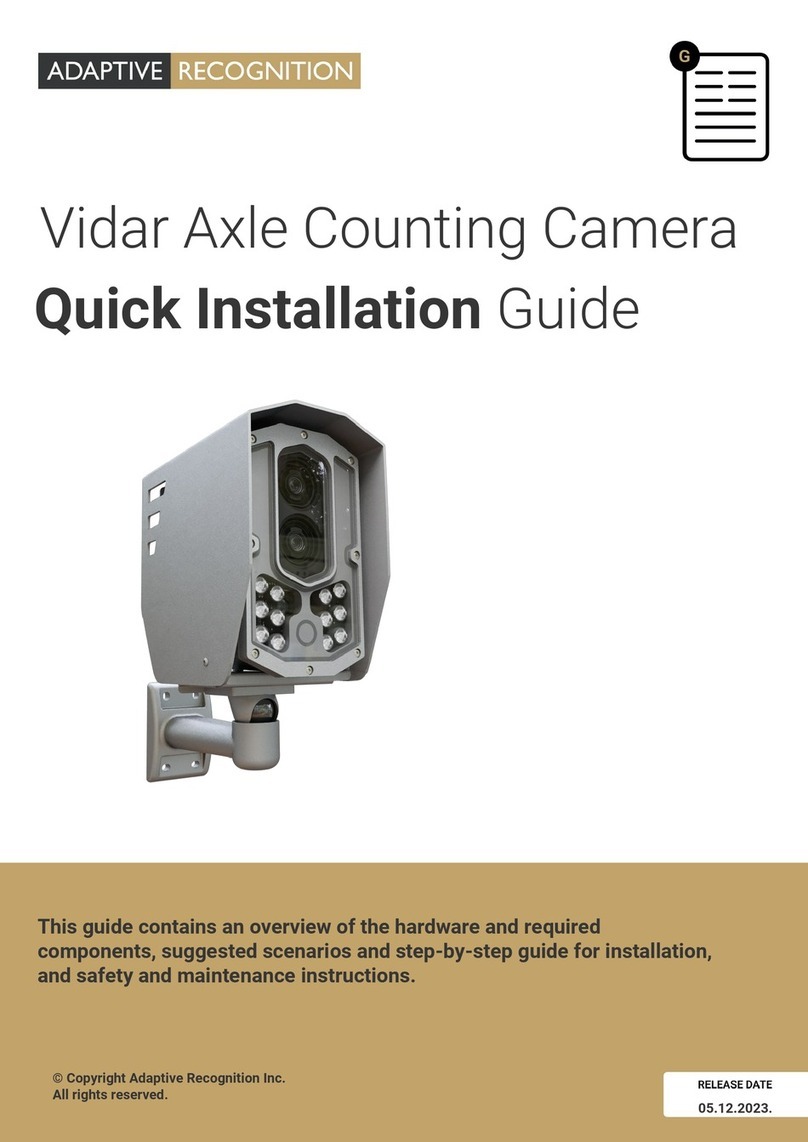 Adaptive Recognition Vidar User manual