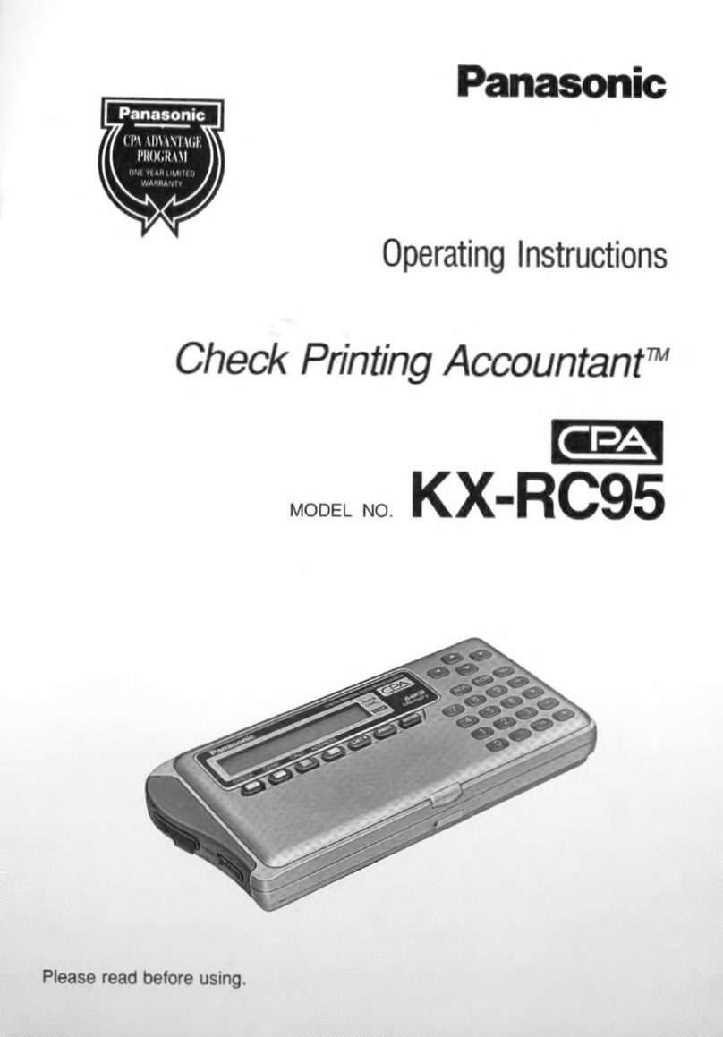 Panasonic KX-RC95 User manual