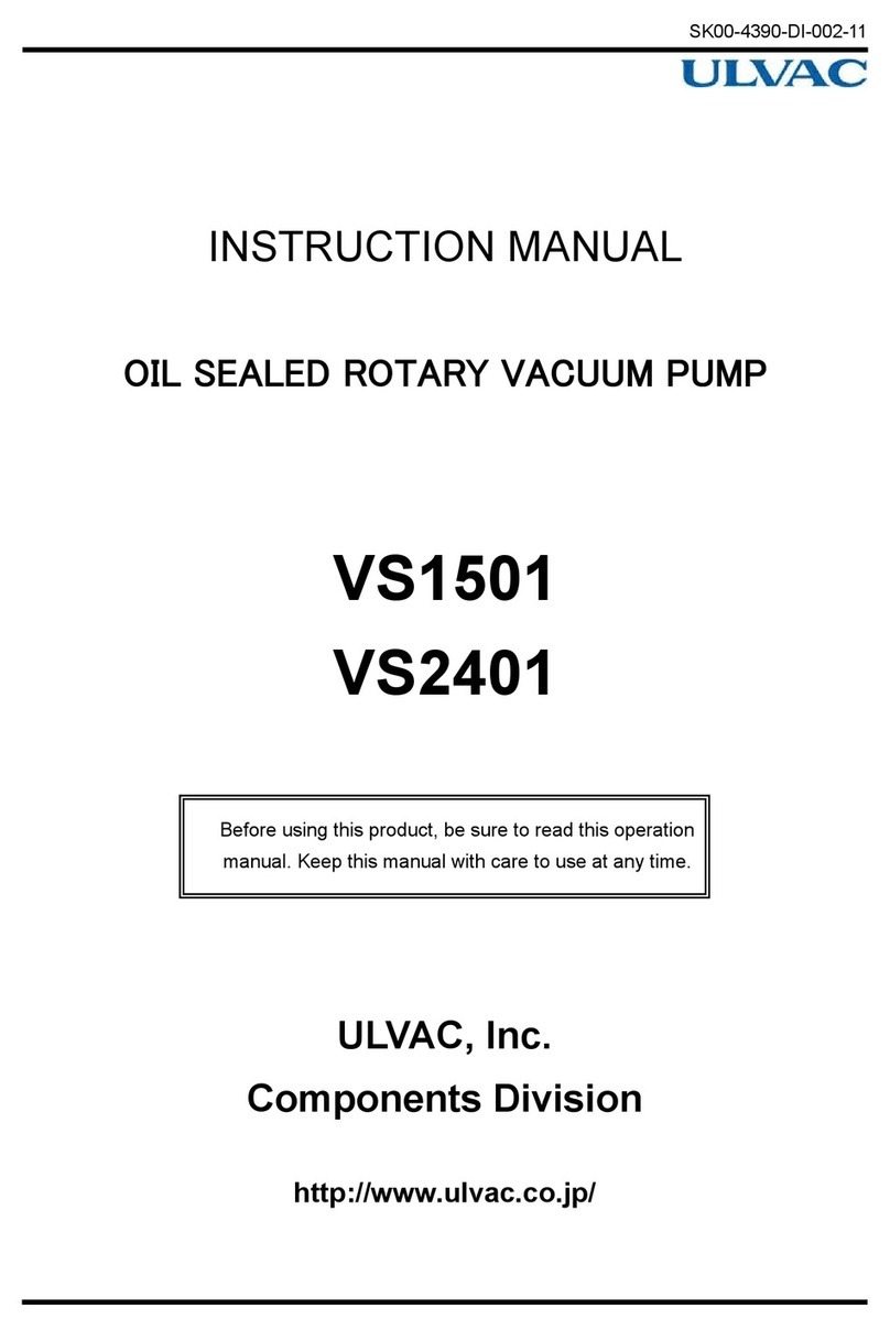 Ulvac VS1501 instruction manual