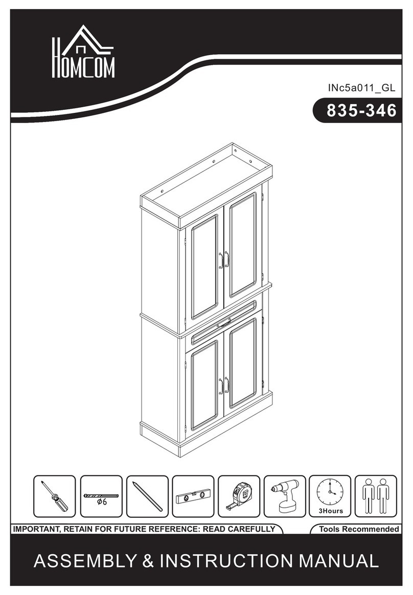 HOMCOM 835-346 Installation guide HOMCOM 835-346 Installation guide